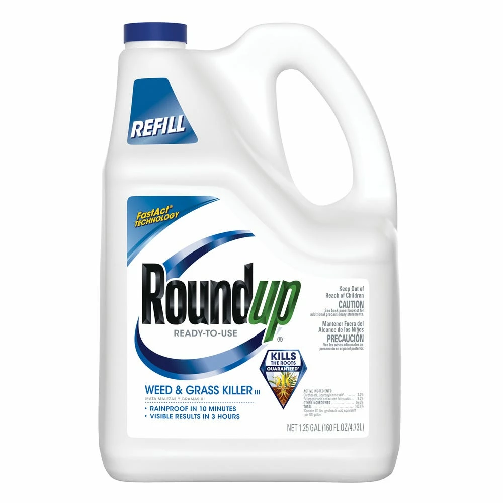 Roundup Ready-To-Use Weed & Grass Killer III Refill, 1.25 Gallons - 5003810 - Herbicides 3 Roundup Ready-To-Use Weed & Grass Killer III Refill, 1.25 Gallons - 5003810 - Herbicides