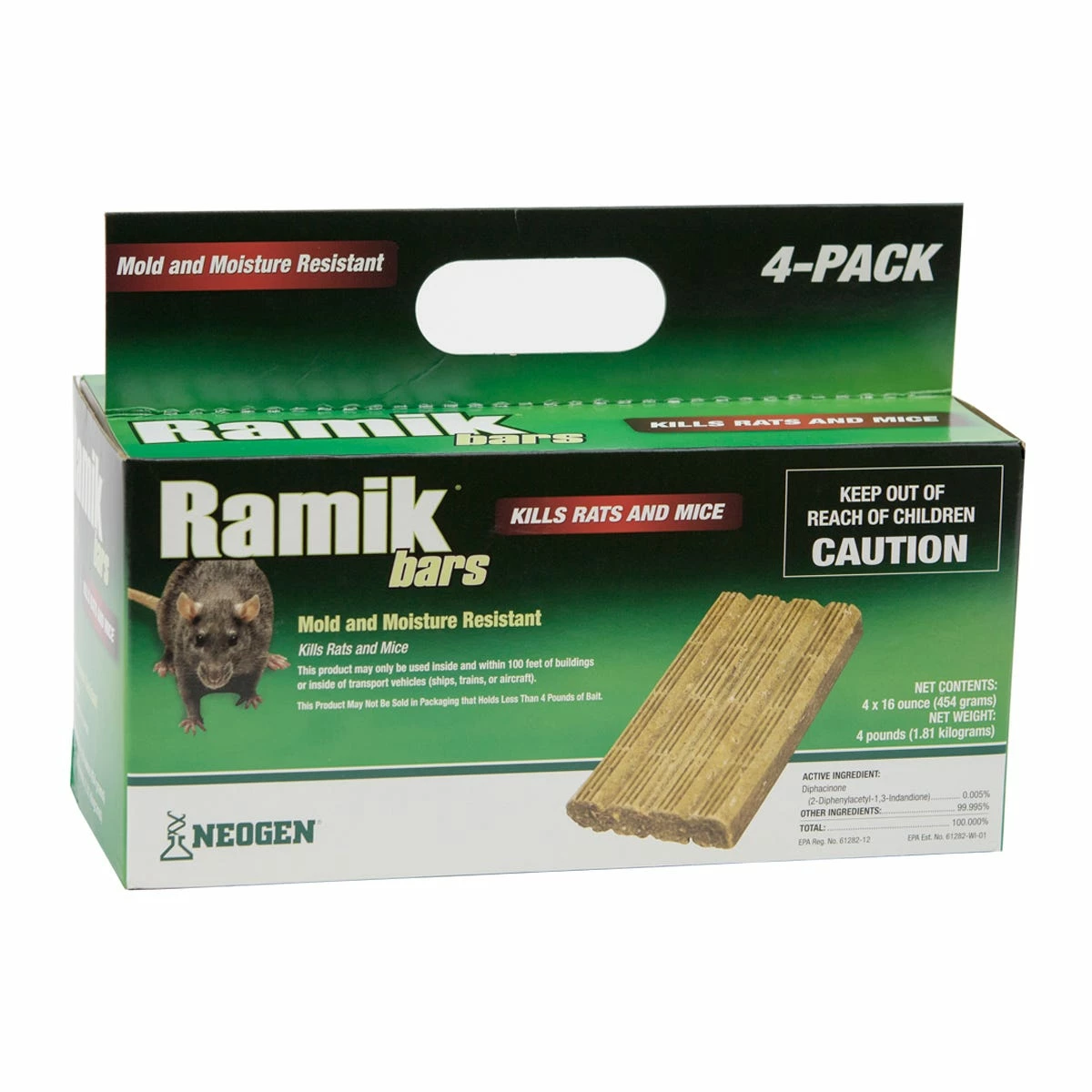 Ramik Bars, 4 Pack - 116334 - Mice, Rat & Rodent Control 4 Ramik Bars, 4 Pack - 116334 - Mice, Rat & Rodent Control - Image 2