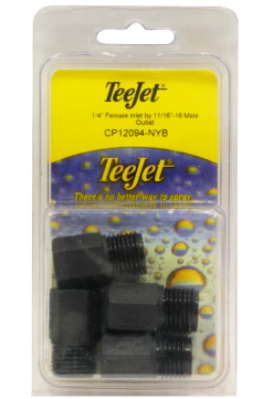 Fimco TeeJet 1/4 inch Female Inlet by 11/16 inch -16 Male Outlet 7771191 - Sprayer Accessories