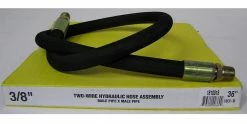 Royal Brass Two Wire Hydraulic Hose Assembly 3/8 inch x 36 inch Male Swivel Ends 3/8 x 36 - Couplings & Fittings