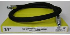 Royal Brass Two Wire Hydraulic Hose Assembly 3/8 inch x 48 inch Male Swivel Ends 3/8 x 48 - Couplings & Fittings