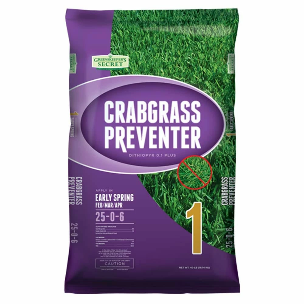 Greenskeeper's Secret 25-0-6 Crabgrass Preventer Step 1, 40 lbs. - Fertilizers 3 Greenskeeper's Secret 25-0-6 Crabgrass Preventer Step 1, 40 lbs. - Fertilizers