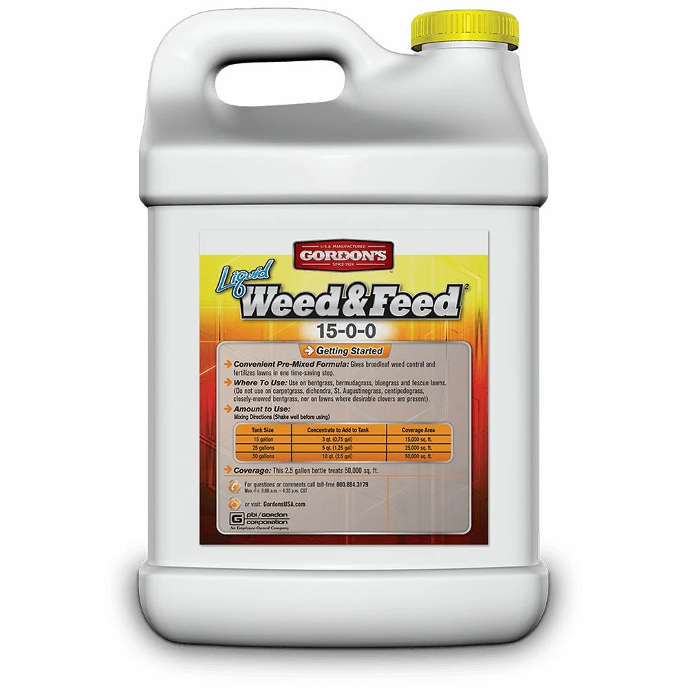 Gordon's Gordons 15-0-0 Liquid Weed & Feed, 2.5 Gallons - 7311122 - Fertilizers 4 Gordon's Gordons 15-0-0 Liquid Weed & Feed, 2.5 Gallons - 7311122 - Fertilizers - Image 2