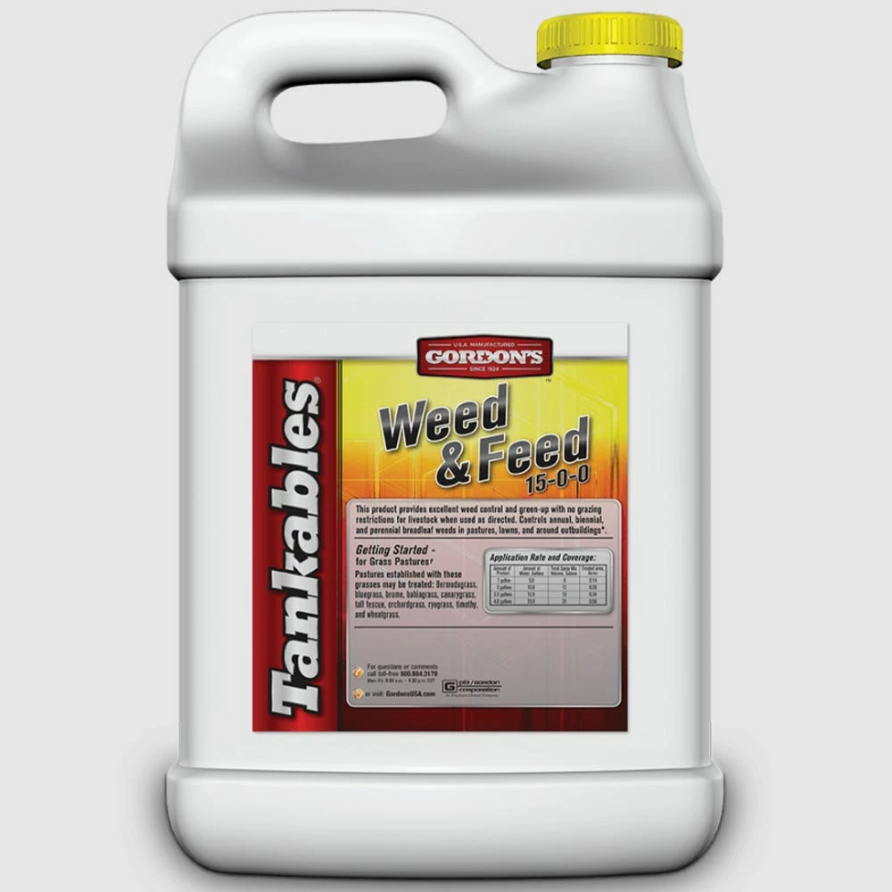 Gordon's Gordons Tankables Weed & Feed 15-0-0, 2.5 Gallons - 7171120 - Fertilizers 4 Gordon's Gordons Tankables Weed & Feed 15-0-0, 2.5 Gallons - 7171120 - Fertilizers - Image 2